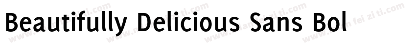 Beautifully Delicious Sans Bold字体转换
